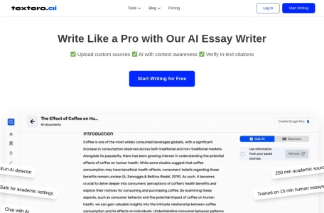 Textero.ai Essay Writer
